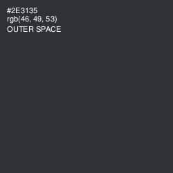 #2E3135 - Outer Space Color Image